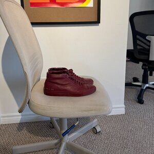Common Projects Burgundy Achilles Mid Size 44 (Made in Italy)